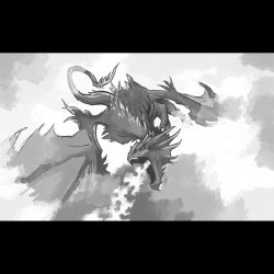 Dragon storyboard illustration