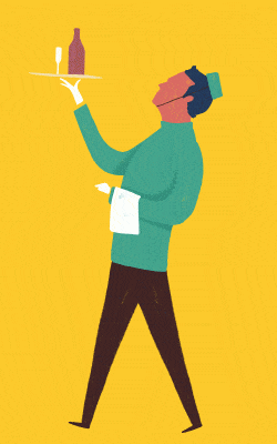 Chateau Animation Waiter Animated GIF Walk Cycle