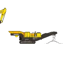 Komatsu Mobile Crusher Animation