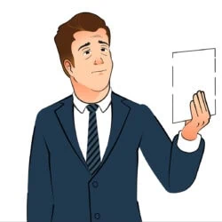 Puppet Animation Illustration Holding up Paper