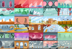 Adobe Puppet Maker Illustration Backgrounds